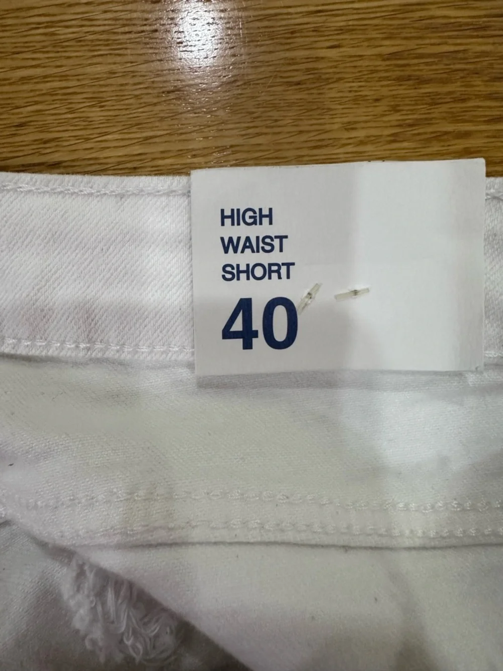 Women's Zara White  Denim Shorts